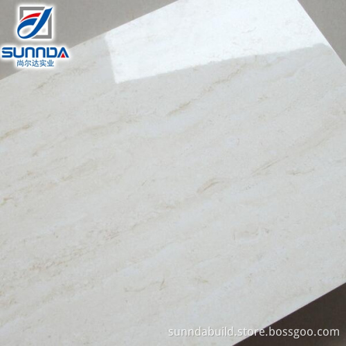 white and yellow porcelain tile that looks like travertine 600x600mm